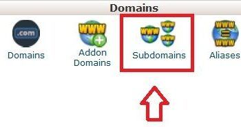 آموزش ساخت subdomain در cpanel