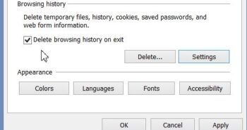 آموزش حذف کامل تاریخچه جستجوی internet explorer