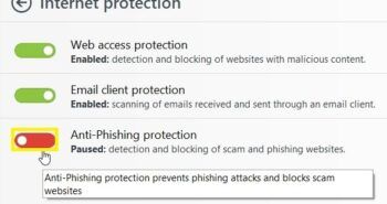 فعال کردن قابلیت ضد فیشینگ در آنتی ویروس NOD32